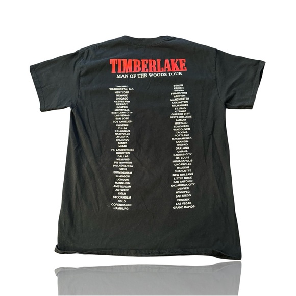 Justin Timberlake: “Man of the Woods” Official Tour Tee: Medium: *NSYNC - Picture 2 of 3